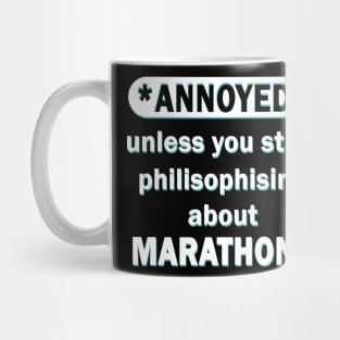 Marathon running jogging sports fan chilling retro Mug